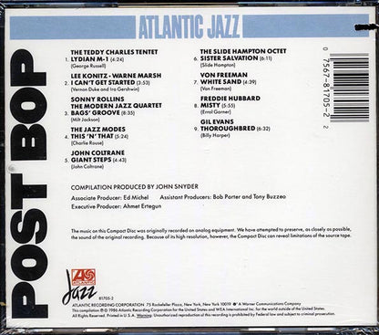 Lee Konitz, John Coltrane, Gil Evans, Etc. - Atlantic Jazz: Post Bop (CD)