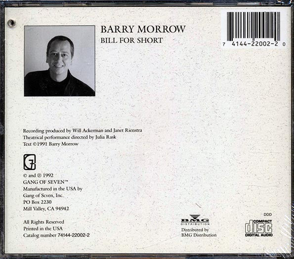 Barry Morrow - Bill For Short (CD)