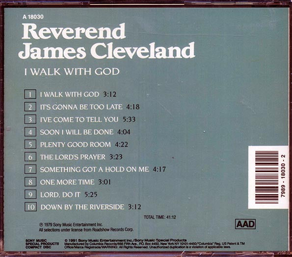 Reverend James Cleveland - I Walk With God (CD)