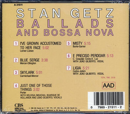 Stan Getz - Ballads And Bossa Nova (CD)