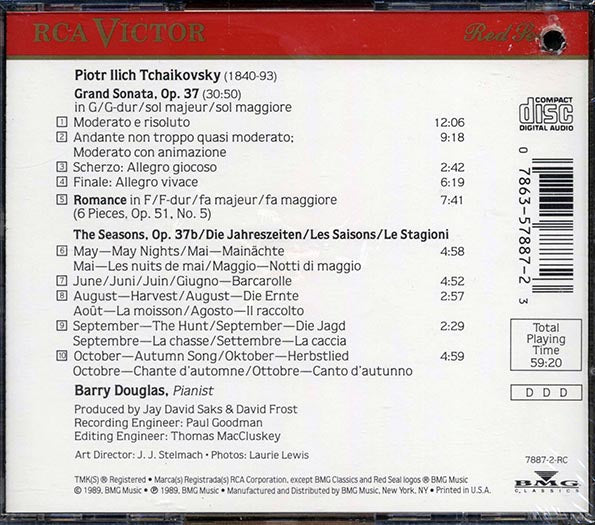 Barry Douglas - Tchaikovsky: Grand Sonata; The Seasons Excerpts (CD)