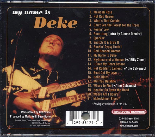 Deke Dickerson - My Name Is Deke (21 tracks) (CD)