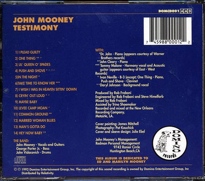 John Mooney - Testimony (CD)