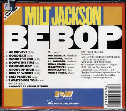Milt Jackson - Bebop (CD)