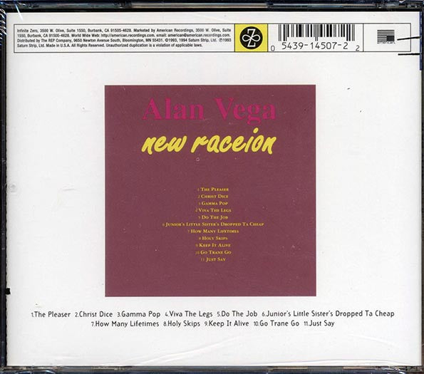 Alan Vega - New Raceion (CD)