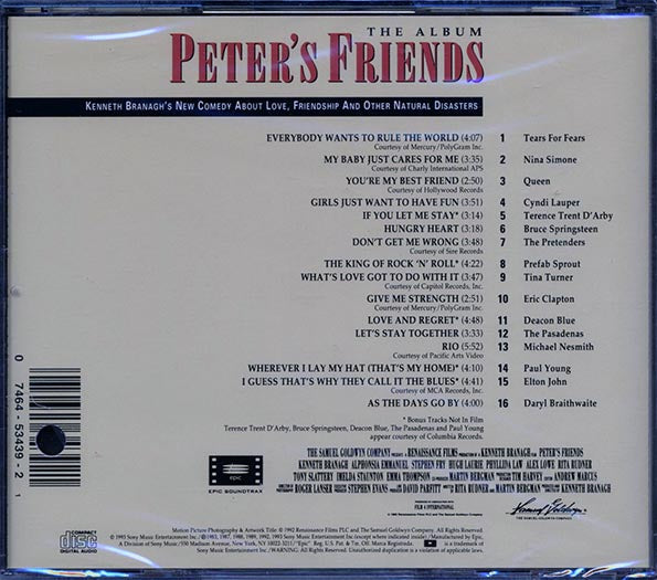 Tears For Fears, Queen, Nina Simone, The Pretenders, Etc. - Peter's Friends: The Album (CD)