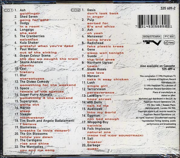 The Cranberries, Blur, Oasis, Ash, Dodgy, Shed Seven, Etc. - Shine 5 (CD)