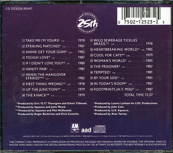 Squeeze - Classics Volume 25 (CD)