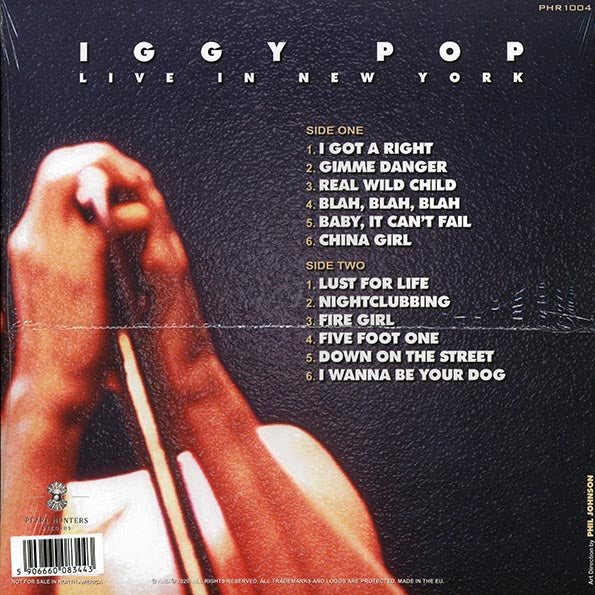 Iggy Pop - Live In New York: November 14th, 1986 (LP) - PureSound Records