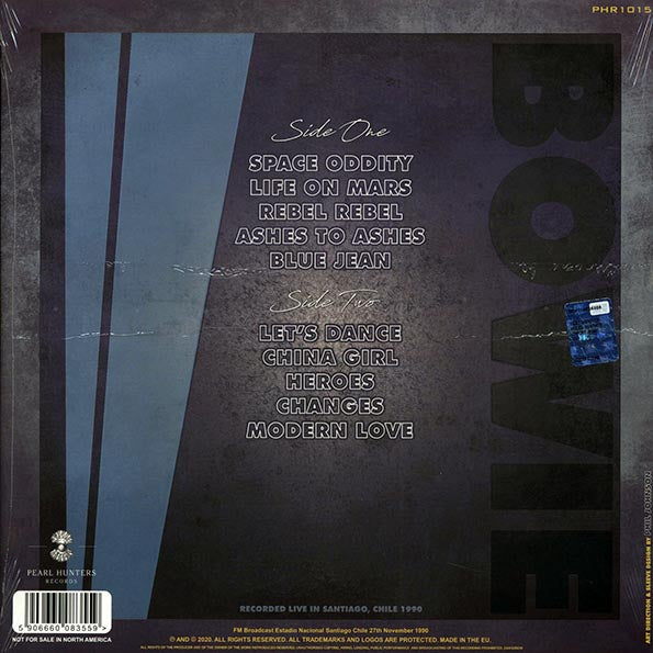 David Bowie - Just For One Day: Santiago, Chile, 1990 (LP) - PureSound Records