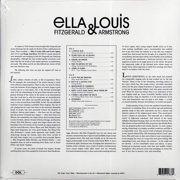 Ella Fitzgerald, Louis Armstrong - Ella & Louis (180g) (LP) - PureSound Records