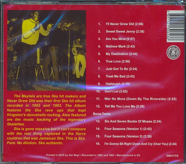 Toots & The Maytals - Never Grow Old (CD)