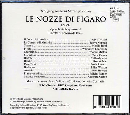 Mozart - Le Nozze Di Figaro (CD)