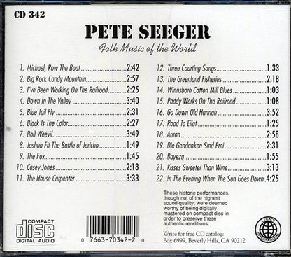 Pete Seeger - Folk Music Of The World (CD)