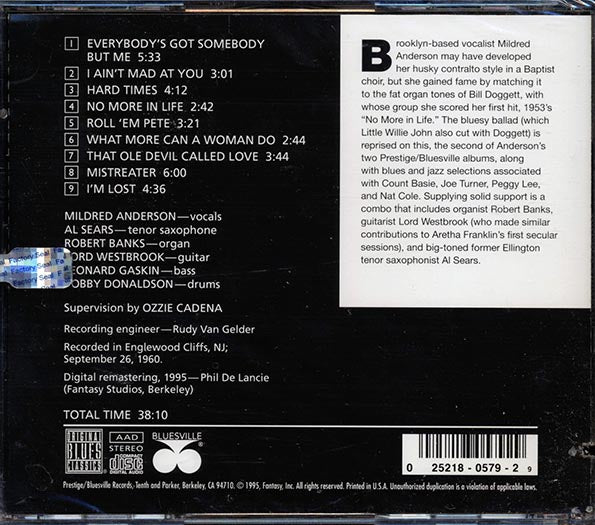 Mildred Anderson - No More In Life (CD)