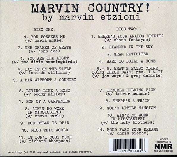 Marvin Etzioni - Marvin Country (CD)
