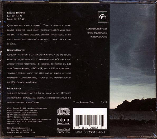 Gordon Hempton - Rolling Thunder (CD)