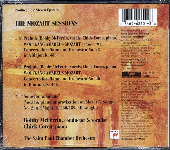 Bobby McFerrin, Chick Corea, The Saint Paul Chamber Orchestra - The Mozart Sessions (CD)