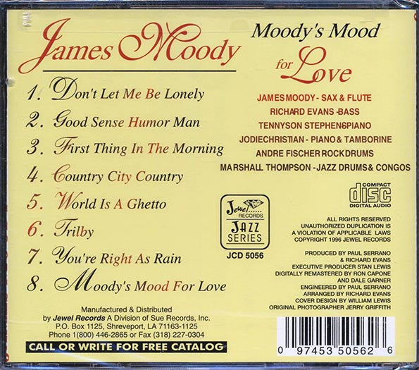 James Moody - Moody's Mood For Love (CD)