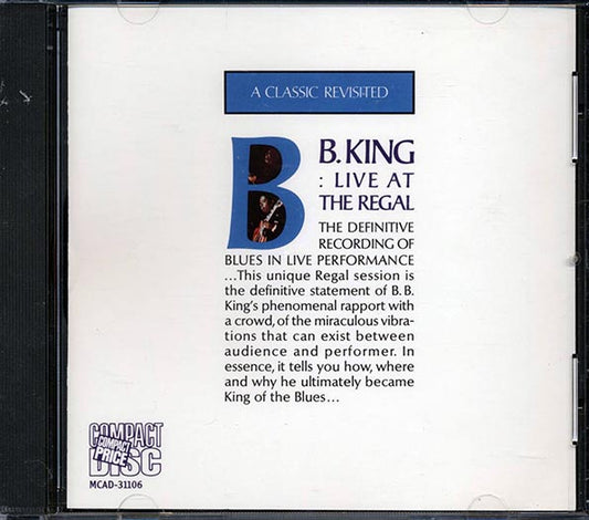 BB King - Live At The Regal (CD)