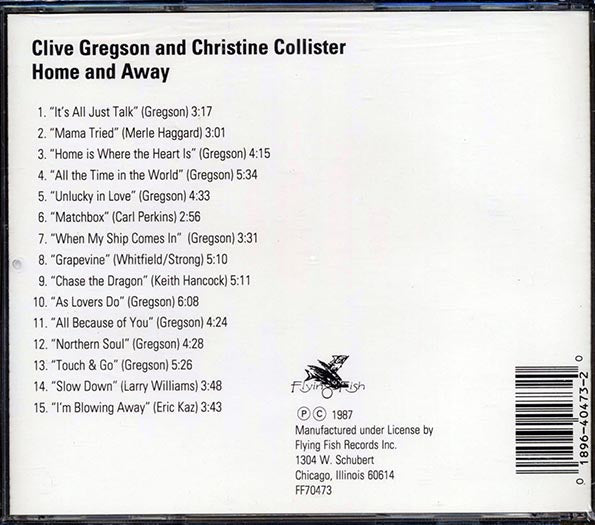 Clive Gregson, Christine Collister - Home And Away (CD)