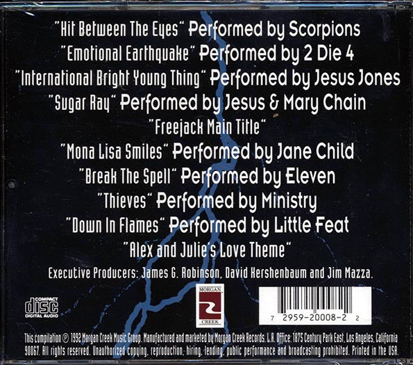 Scorpions, 2 Die 4, Jesus Jones, Etc. - Freejack Soundtrack (CD)