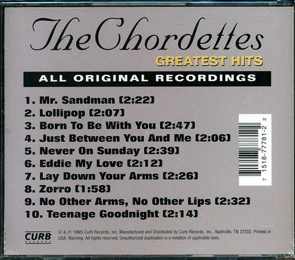 The Chordettes - Greatest Hits (CD)
