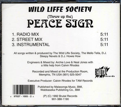 Wild Liffe Society - Throw Up The Peace Sign (CD)