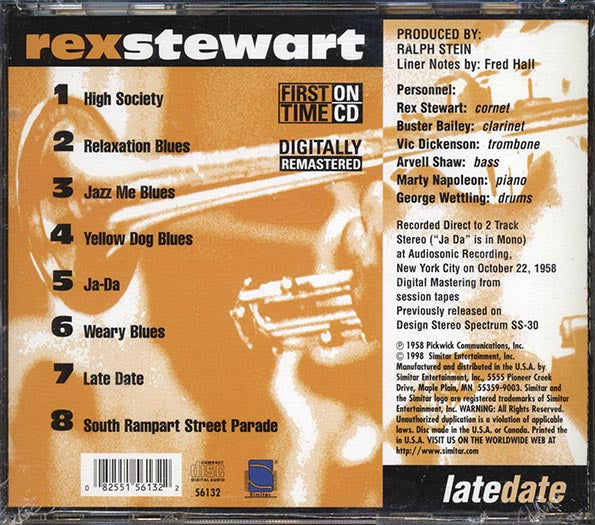 Rex Stewart - Late Date (CD)