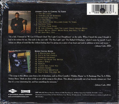 Johnny Cash - Johnny Cash Is Coming To Town + Boom Chicka Boom (CD)