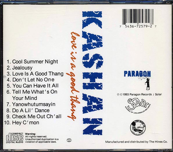 Kashan - Love Is A Good Thang (CD)