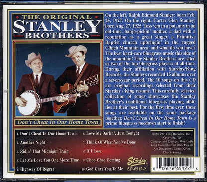 The Stanley Brothers - Don't Cheat In Our Home Town (CD)