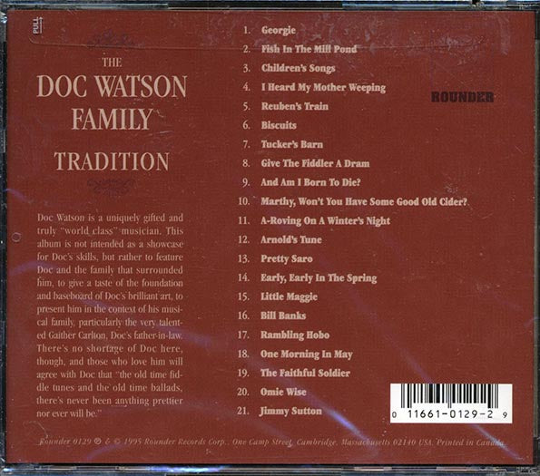The Doc Watson Family - Tradition (CD)