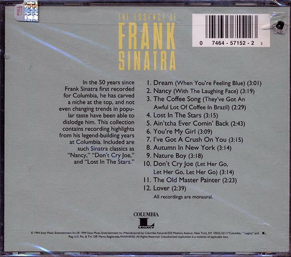 Frank Sinatra - The Essence Of Frank Sinatra (CD)