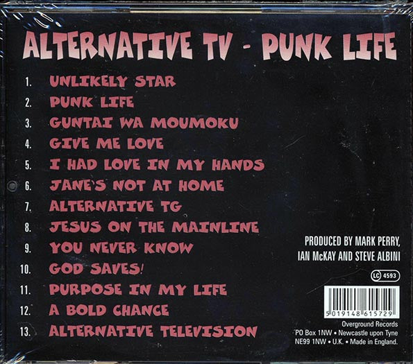Alternative TV - Punk Life (CD)