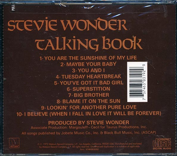 Stevie Wonder - Talking Book (CD)