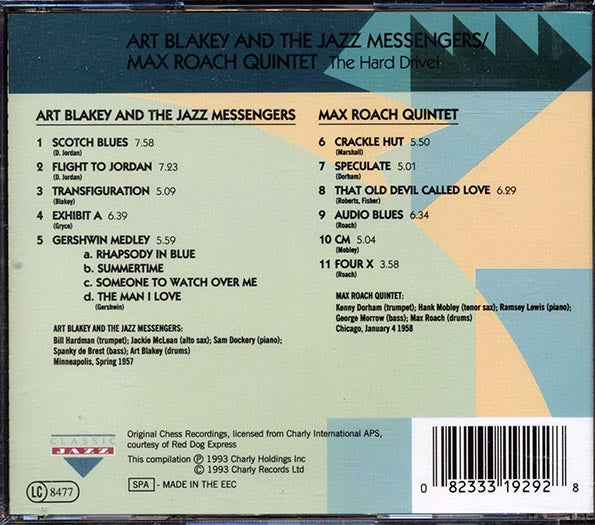 Art Blakey & The Jazz Messengers, Max Roach Quintet - The Hard Drive (CD)