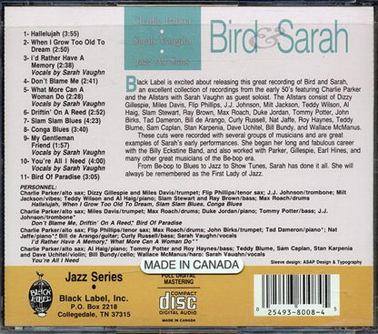 Charlie Parker, Sarah Vaughn - Jazz All Stars (CD)