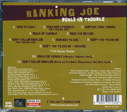 Ranking Joe - World In Trouble (CD)