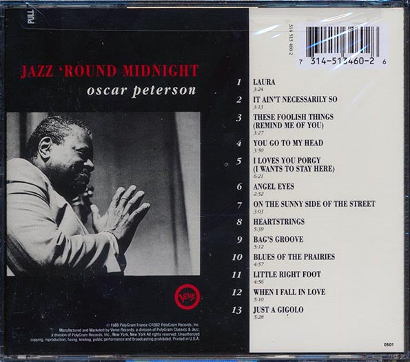 Oscar Peterson - Jazz 'Round Midnight (CD)