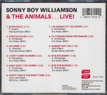 Sonny Boy Williamson, The Animals - Sonny Boy Williamson & The Animals... Live! (CD)