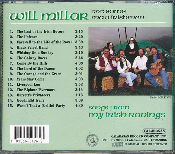 Will Millar - Songs From My Irish Rovings (CD)