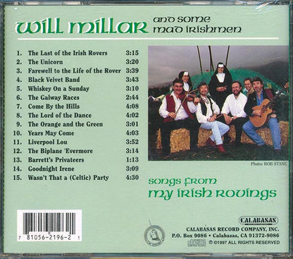Will Millar - Songs From My Irish Rovings (CD)