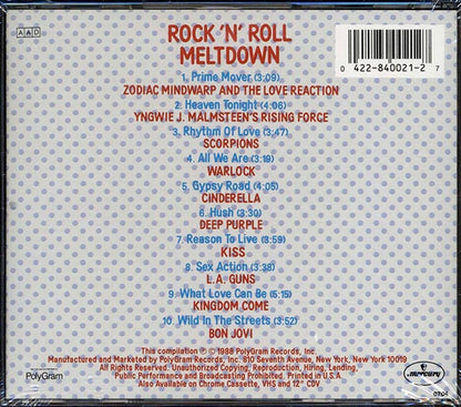 Kiss, Deep Purple, Scorpions, Warlock, Etc. - Rock N Roll Meltdown (CD)