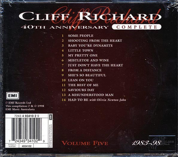 Cliff Richard - 40th Anniversary Complete 1983-1998 Volume 5 (CD)
