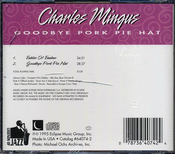 Charles Mingus - Goodbye Pork Pie Hat (CD)