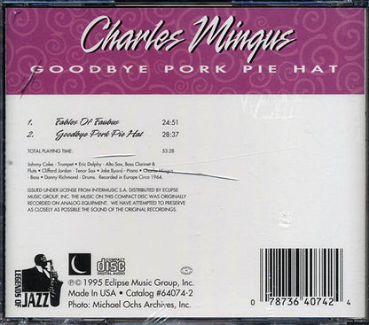 Charles Mingus - Goodbye Pork Pie Hat (CD)