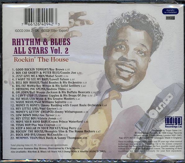 Roy Brown, Cousin Joe, Mabel Scott, Lowell Fulson, Etc. - Rhythm & Blues All Stars Volume 2: Rockin' The House (CD)