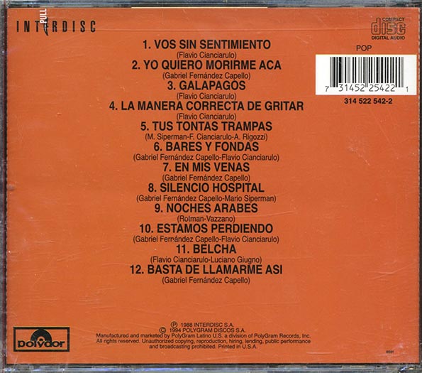 Los Faulosos Cadillacs - Bares Y Fondas (CD)