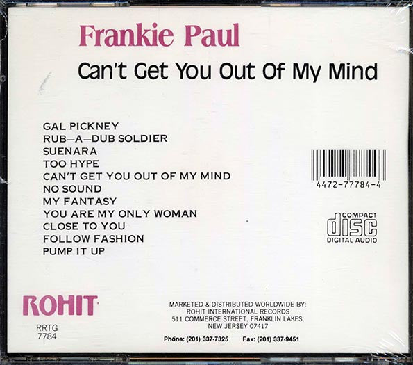 Frankie Paul - Can't Get You Out Of My Mind (CD)